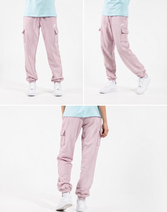 Nike Pants - Nike NSW Essential Fleece Cargo Pants Womens XLarge Pink Sweatpants DD8713-695